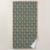 Serviette De Plage Couverture en molleton à motif orné (Devant)