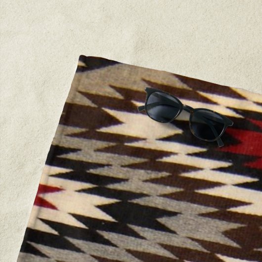 SERVIETTE DE PLAGE COUVERTURE INDIENNE (En situation)