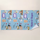 Serviette De Plage Couverture personnalisée pour votre couverture She (Devant)