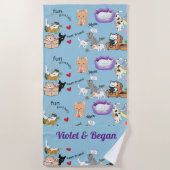 Serviette De Plage Couverture personnalisée pour votre couverture She (Devant)