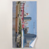 Serviette de plage Covington & Barges (Devant)