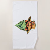 Serviette De Plage cowboy à halloween (Devant)