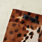 Serviette De Plage Cowboy noir Brown occidental (En situation)