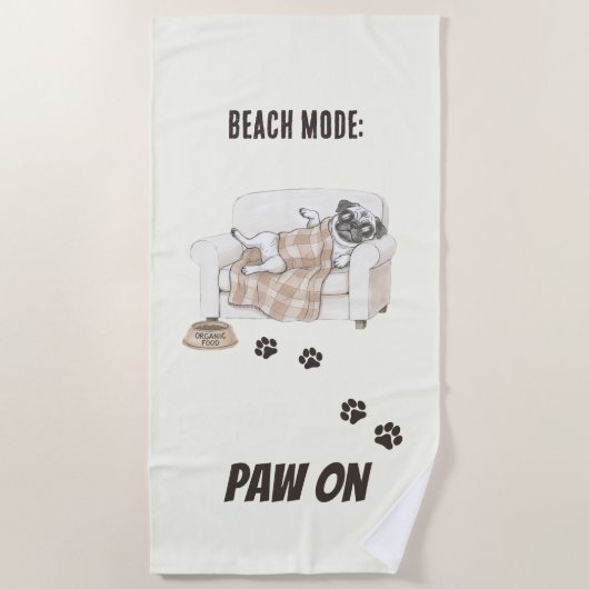 Serviette De Plage Cozy Paws Collection (Devant)