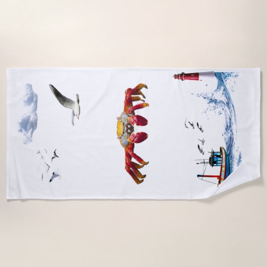 Serviette De Plage Crabe (Devant)