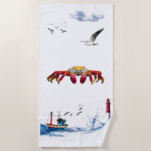 Serviette De Plage Crabe (Devant)