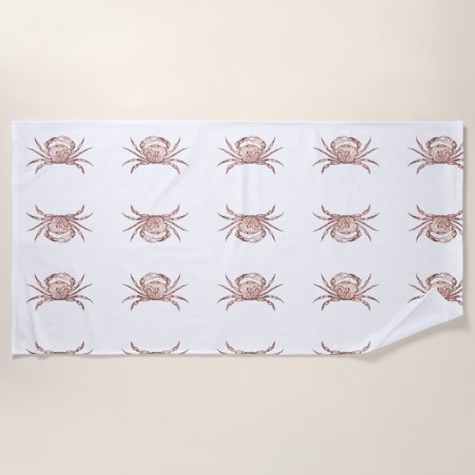 Serviette De Plage Crabe de l'Atlantique (Devant)