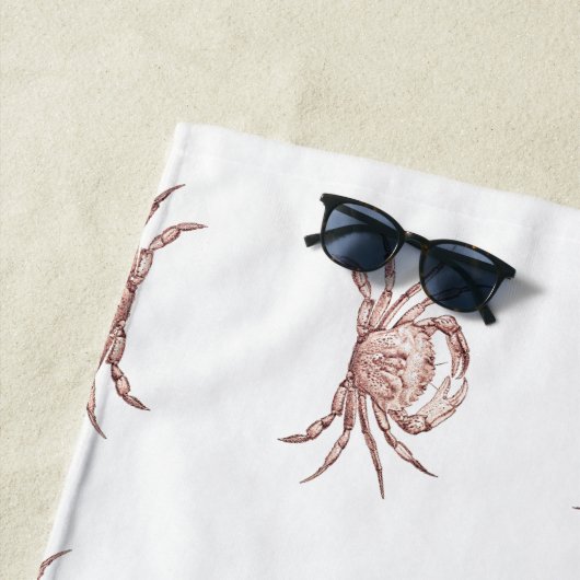 Serviette De Plage Crabe de l'Atlantique (En situation)