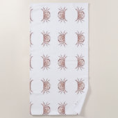 Serviette De Plage Crabe de l'Atlantique (Devant)