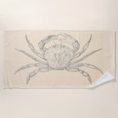Serviette De Plage Crabe de l'Atlantique (Devant)