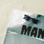 Serviette De Plage Crabe modifiable (En situation)