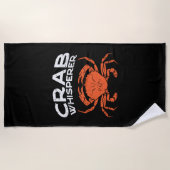 Serviette De Plage Crabe Whisperer Vintage (Devant)