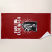 Serviette De Plage Craindre Le Lavage Visage (hockey) (Devant)