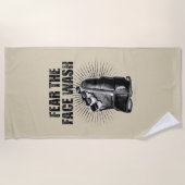 Serviette De Plage Craindre Le Lavage Visage (hockey) (Devant)