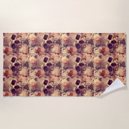 Serviette De Plage Crâne (Devant)