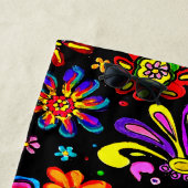 Serviette De Plage Crâne avec fleurs Beach Towel (En situation)