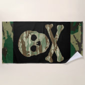 Serviette De Plage Crâne Camo (Devant)