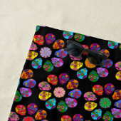 Serviette De Plage Crâne de Sucre Fleur (En situation)