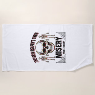 Serviette De Plage Crâne Halloween Effrayant Créatif Vintage Histoire