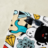 Serviette De Plage Crazy head (En situation)