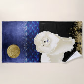 Serviette De Plage Cream Gingko the Chow Beach Towel (Devant)
