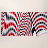 Serviette De Plage Création de motif abstrait 2 (Devant)