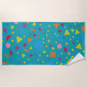 Serviette De Plage Création géométrique de la figure 1 (Devant)
