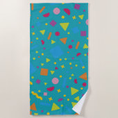 Serviette De Plage Création géométrique de la figure 1 (Devant)