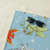Serviette De Plage Créatures Magiques Motif Vintage (En situation)