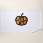 Serviette De Plage Creeper Citrouille Ghosts Halloween Cadeau classiq (Devant)