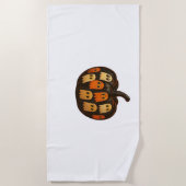 Serviette De Plage Creeper Citrouille Ghosts Halloween Cadeau classiq (Devant)