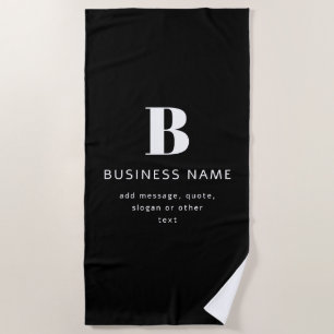 Serviette De Plage Créer un nom commercial, un monogramme et un texte