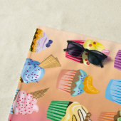 Serviette De Plage Créez vos propres festins délicieux de monogramme (En situation)