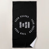 Serviette De Plage Créez votre propre (Devant)