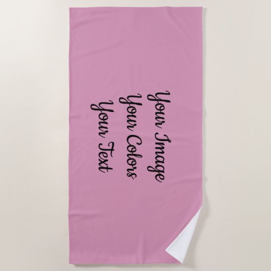 Serviette De Plage Créez votre propre (Devant)