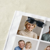 Serviette De Plage Créez votre propre 21 photo Collage couleur modifi (En situation)