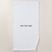Serviette De Plage Créez votre propre blanc (Devant)