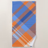 Serviette De Plage Créez votre propre couleur solide simple | Plage b (Devant)