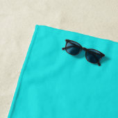 Serviette De Plage Créez votre propre cyan (En situation)