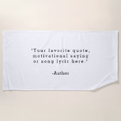 Serviette De Plage Créez votre propre devis (Devant)