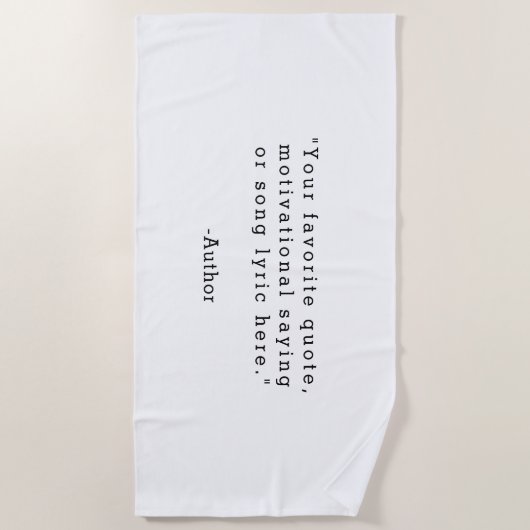 Serviette De Plage Créez votre propre devis (Devant)