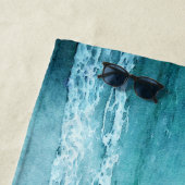 Serviette De Plage Créez votre propre devis inspirant motivationnel (En situation)