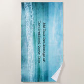 Serviette De Plage Créez votre propre devis inspirant motivationnel (Devant)