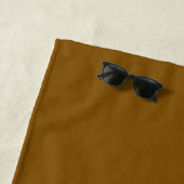 Serviette De Plage Créez Votre Propre Marron (En situation)