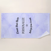 Serviette De Plage Créez votre propre personnalisation (Devant)