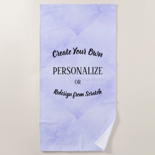Serviette De Plage Créez votre propre personnalisation (Devant)