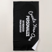 Serviette De Plage Créez votre propre personnalisation (Devant)