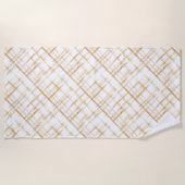 Serviette De Plage Crème Carmel (Devant)