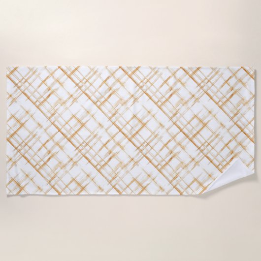 Serviette De Plage Crème Carmel (Devant)