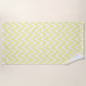 Serviette De Plage Crème Cottage Sud Chevrons (Devant)